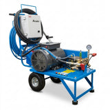 4000psi 4GPM 10hp Bâti mobile en acier 230 volt à courroie
