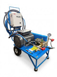 4000psi 4GPM 10hp Bâti mobile en acier 230 volt à courroie