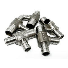 PEX stainless steel T 3/4" * 1/2" * 1/2" (set of 5x)