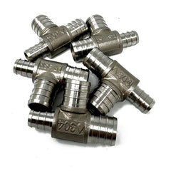 PEX stainless steel T 3/4" * 1/2" * 3/4" (set of 5x)