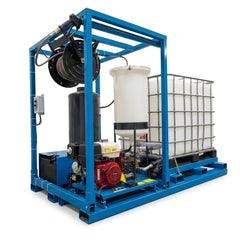 Unité de lavage 250Gal bruleur diesel 13hp honda D/élect.