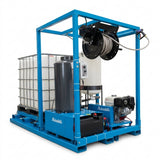 Unité de lavage 250Gal bruleur diesel 13hp honda D/élect.