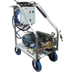 Mobile frame 230 volt stainless steel frame belt drive