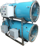 Double horizontal releaser pump in stainless steel tank and manifold 14"i.d.