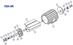 Tête seule pompe vacuum CCW 1054HRF 1054FTS 200CFM "FLOOD" (Pièces) - Airablo