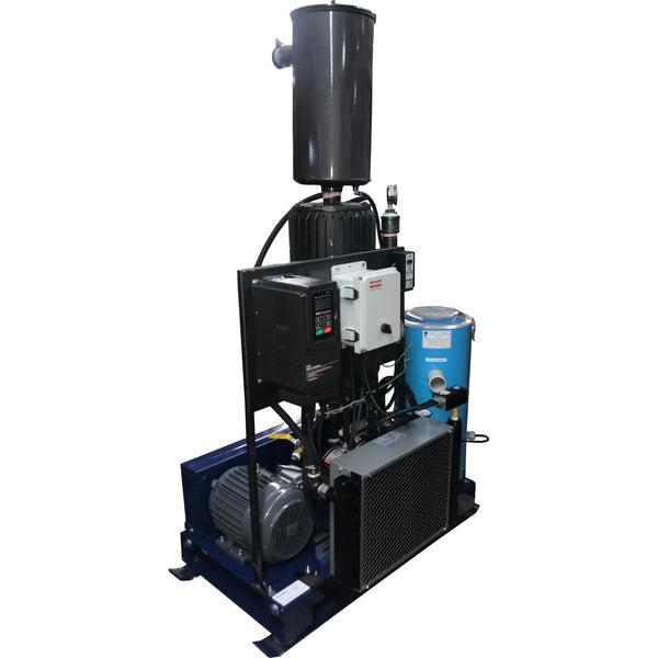 Vacuum pump 8 to 160 CFM electric with VFD "Drive" 800 to 16 000 taps